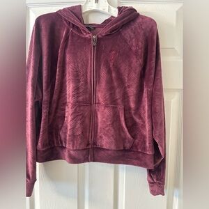 Victoria's Secret Plum Velour Jacket